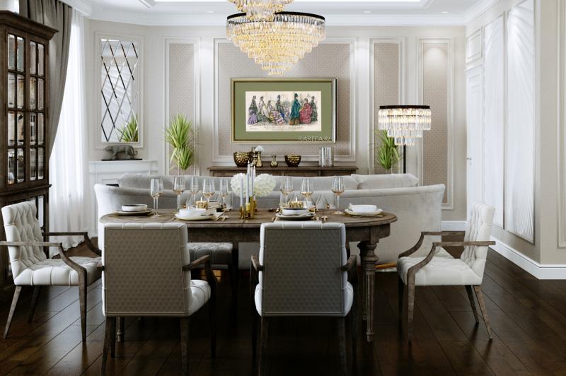 Примерка работ в интерьере