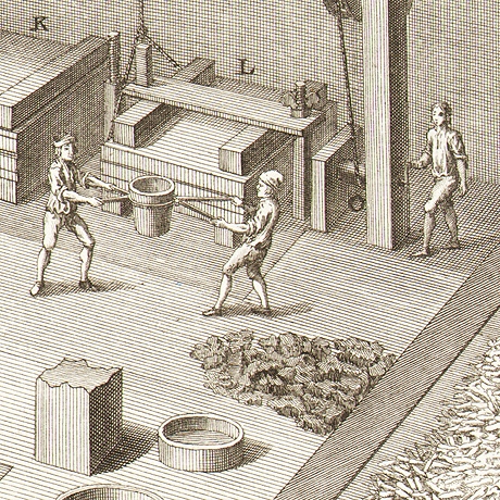 производство латунной проволоки, получение цинка. оригинальные старинные гравюры