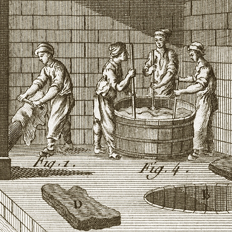 изготовление кожи (сафьяна) на старинных гравюрах 18 века