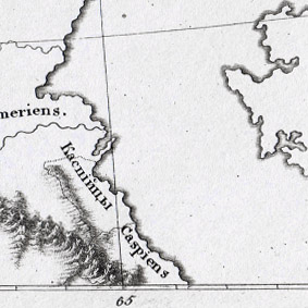 российская империя по геродоту (440 лет до н.э.). антикварная карта