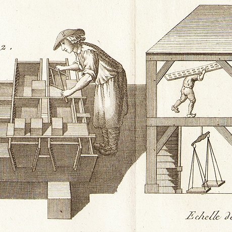 приготовление столярного клея. старинная гравюра, 1770-е гг.