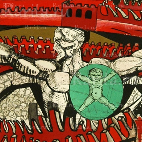 крушение китайской стены, литография эрнста неизвестного