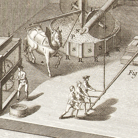 производство латунной проволоки, получение цинка. оригинальные старинные гравюры