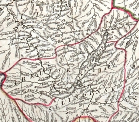 сибирь и дальний восток на гравированной карте 1753 года