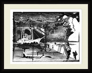 Северный полюс: экспедиция Георгия Седова. Гравюра Федора Конюхова