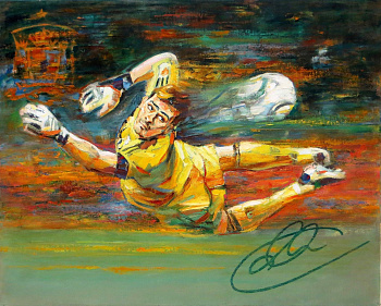 Чемпион мира, вратарь Икер Касильяс. Картина