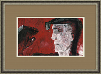 Сталевар, концептуальная графика Велимира Исаева 1960 года