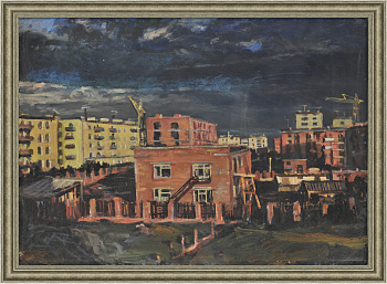 Грозный строится. Авторская живопись