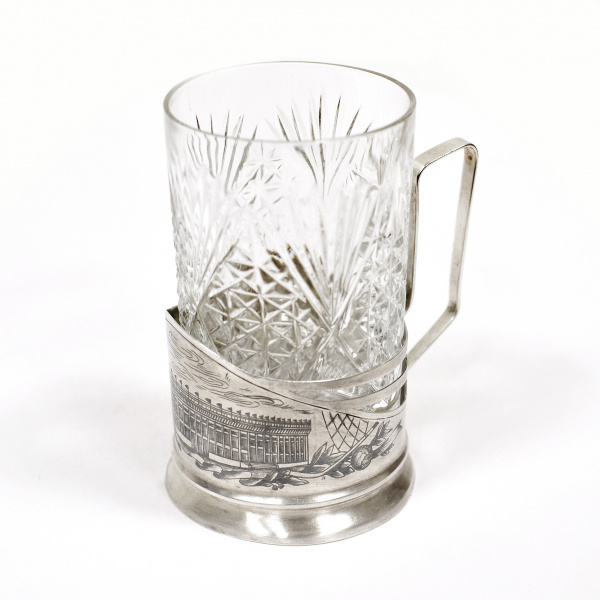 Подстаканник стадион "Лужники". Серебро 875 пробы