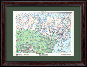 Якутская АССР. Старинная карта