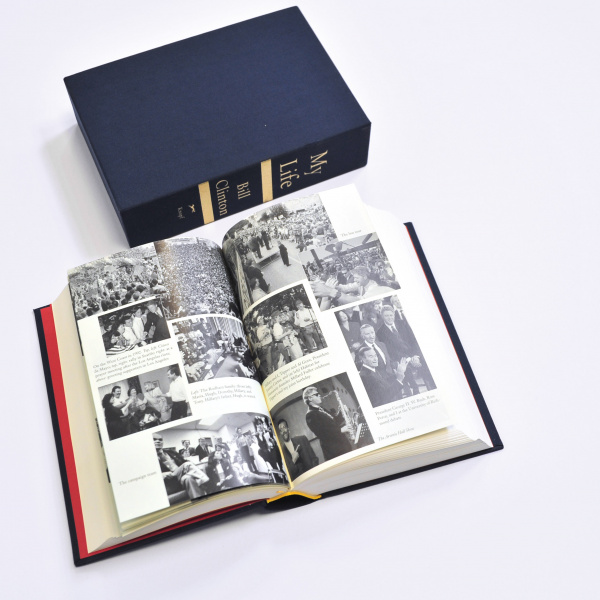 автограф билла клинтона, президента сша на deluxe издании my life