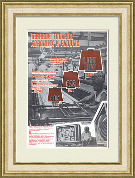 Больше товаров - хороших и разных! Советский, агитационный плакат