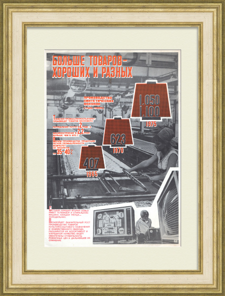 Больше товаров - хороших и разных! Советский, агитационный плакат