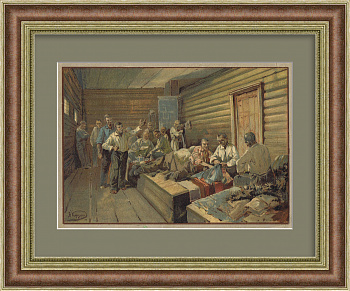 Каторжные работы в 19 веке, редкая хромолитография