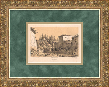 Узбекистан, мечеть Балянд. Старинная литография