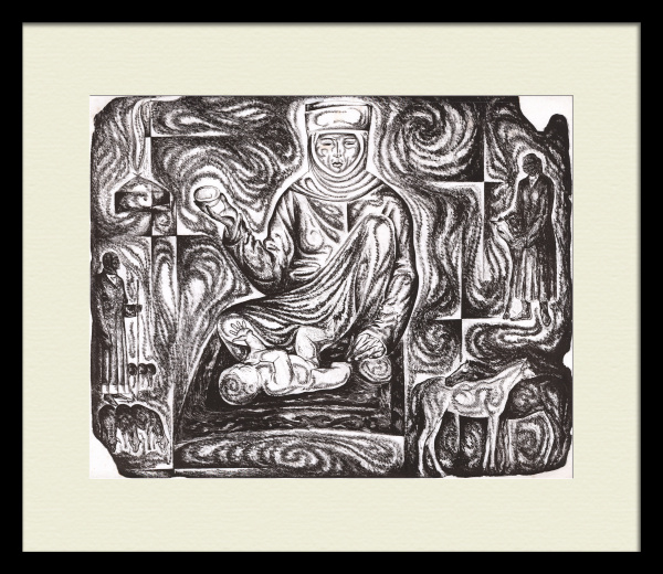 Сестра моя, Киргизия. Редкая, советская автолитография