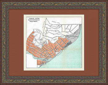 План города Сочи. Старинная карта начала XX века