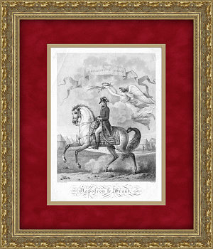 Наполеон I Бонапарт. Редкая большая гравюра 1806 года