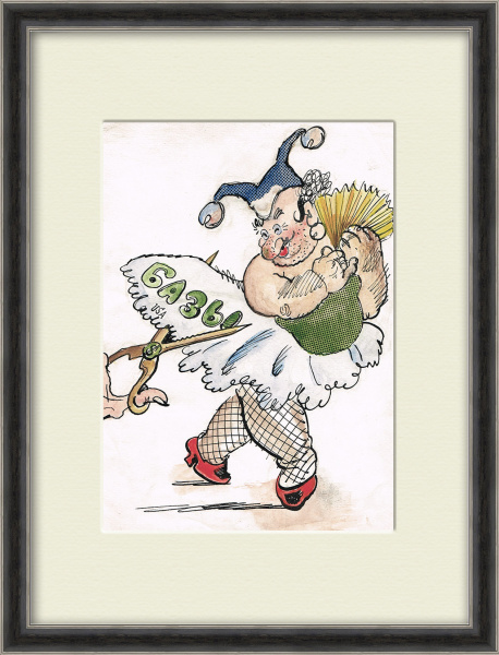 В.Гальба, эскиз плаката на тему холодной войны