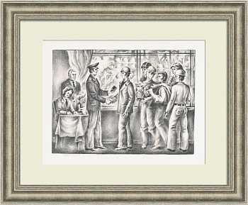 Новый паспорт. Редкая, советская гравюра