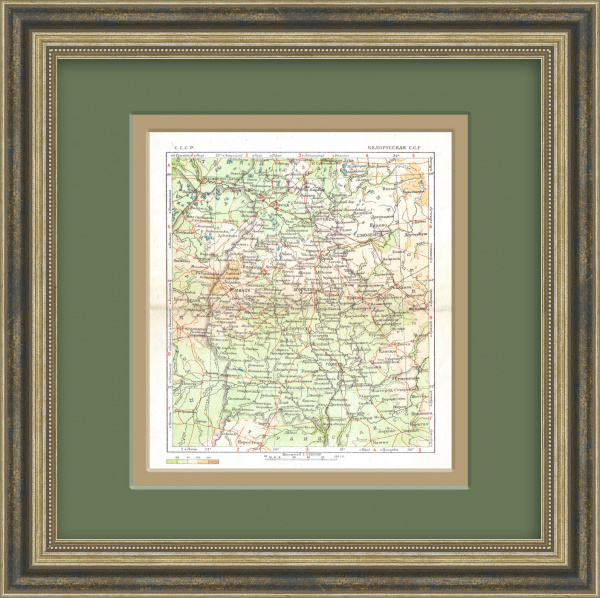 Белорусь, карта 1934 года