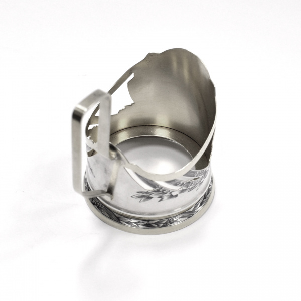 серебряный, старинный подстаканник, 1965 г. московский кремль, большой кремлевский дворец