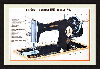 Швейная машинка, Подольский механический завод. Советский плакат