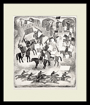 За советскую власть! Бурят-Монгольская ССР, редкая автолитография