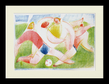 Футбол. Авторская гравюра большого формата