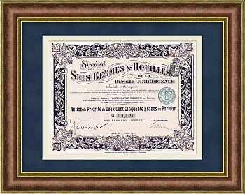 Уголь и каменные соли Юга России, Акция 1911 г. 