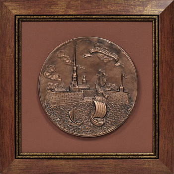 Петропавловская крепость, Санкт-Петербург.  Винтажное панно