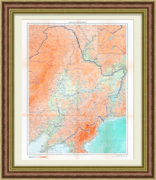 Северо-Восточный Китай. Карта советского периода