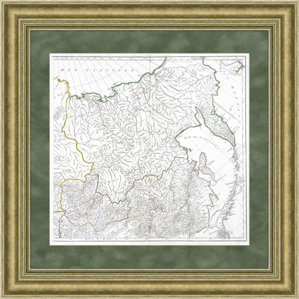 Сибирь и Дальний Восток на гравированной карте 1753 года