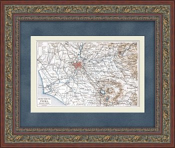 Рим и окрестности. Карта с маршрутами транспорта