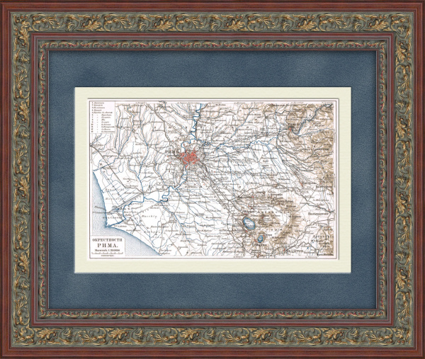 Рим и окрестности. Карта с маршрутами транспорта