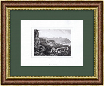 Ореанда, Крым. Старинная гравюра