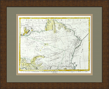 Астраханская и Воронежская губернии, Кабарда. Земли Донских и Яицких казаков, уникальная карта 18 века