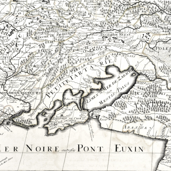 великая  русь и московия. карта 1692 года с лукоморьем, каракитаем и другими чудесами русского государства