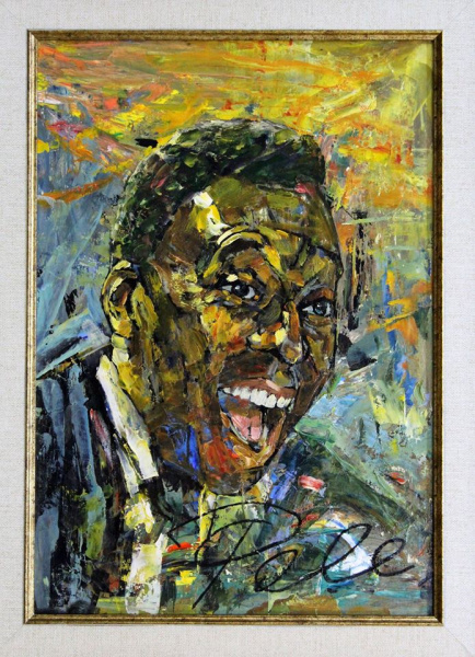 Король футбола - Пеле!  Авторская, современная живопись