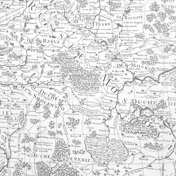 карта московии (русского царства) 1780 года, автор - первый королевский географ гийом делиль. раритет музейного уровня