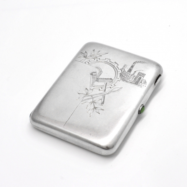 Индустриализация в СССР. Уникальный, старинный портсигар