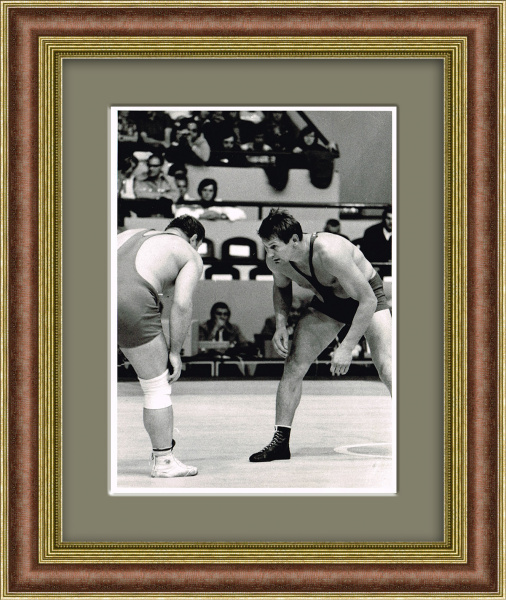 Борьба на Олимпийских играх, чемпион СССР. Оригинальная репортажная фотография