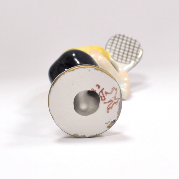 теннисист. советская фарфоровая статуэтка, вербилки