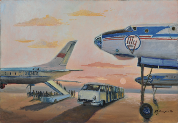 Аэропорт. Большая, авторская картина