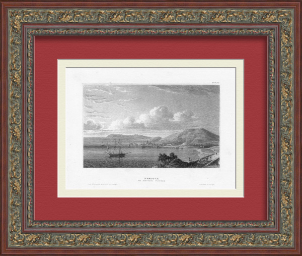 Керчь, Российская империя. Старинная гравюра